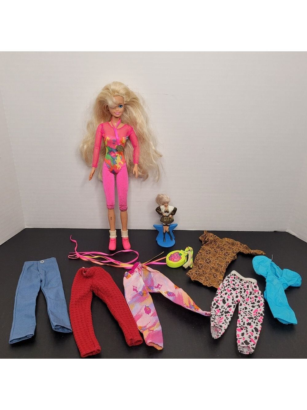 Vintage 1990's Barbie With Clothes Lot